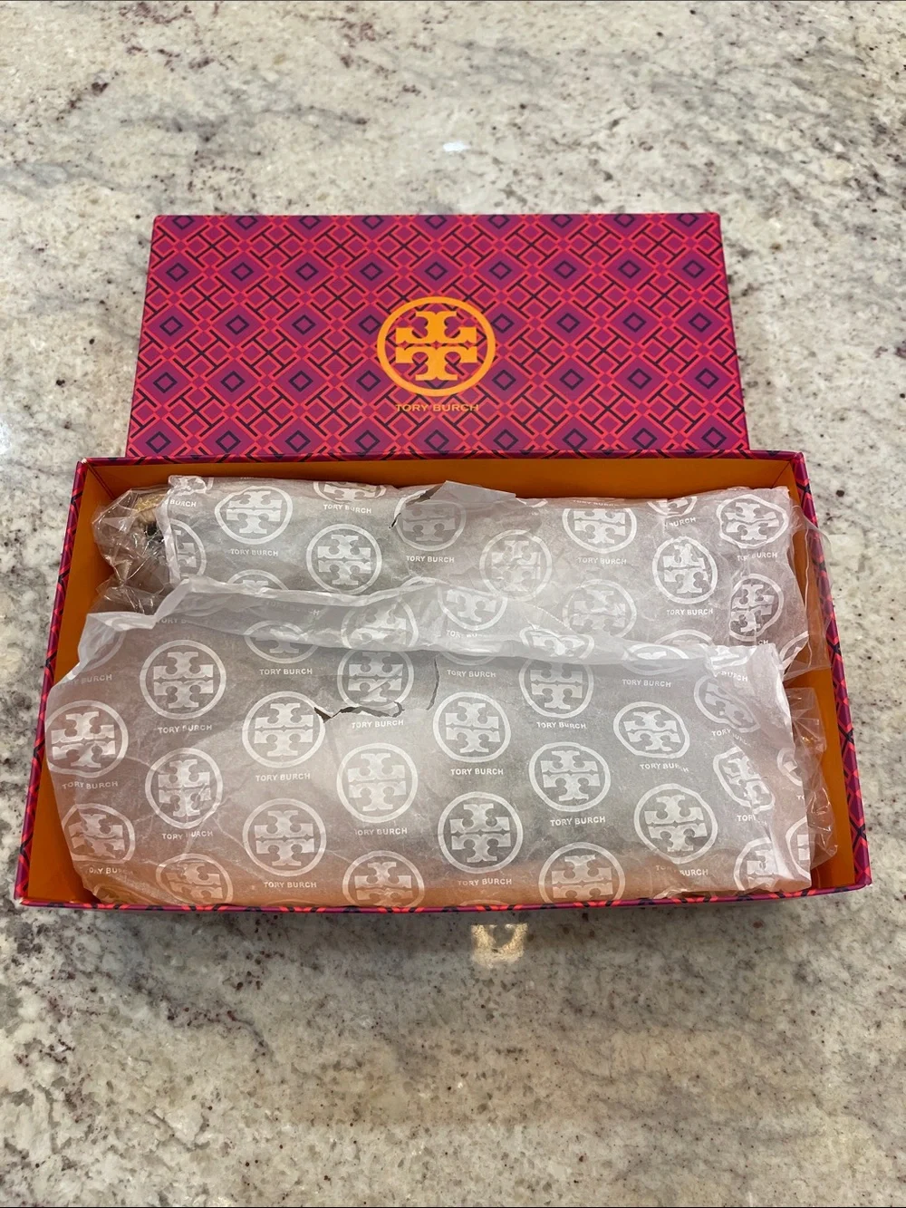 Tory Burch Mosaic Straw Flat Espadrille Sandals Size 11 – Black Natural Like New